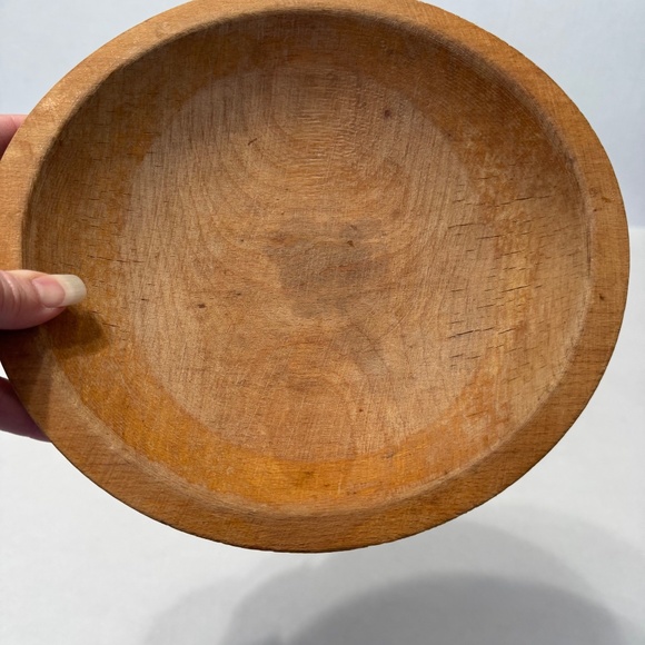 Munising Wooden Oval Bread Bowl-Vintage-Primitive-Farmhouse- - Picture 6 of 8